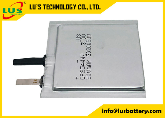 Batería ultra fina de la batería CP254442 800mah Lipo de 3.0V LiMnO2 para el dispositivo de la cerradura del RFID