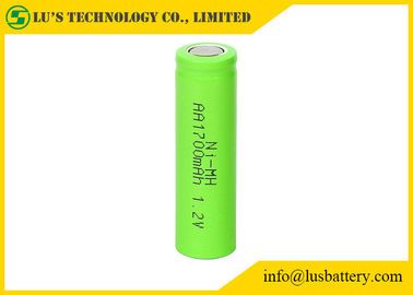 Resistencia interna baja recargable verde superior plana de la batería AA1700mah del color 1,2 V