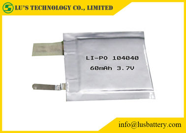 Pequeñas baterías de ión de litio 3.7v 60mah de la célula de batería del polímero de litio de LP104040 3.7V 60mah pl104040 para el sistema de seguimiento