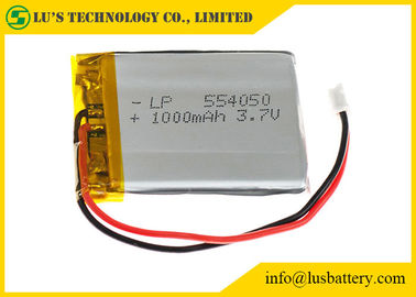 batería de litio recargable de la batería 3.7v LP554050 del polímero de litio 1000mah para el jugador MP3/MP4/el coche GPS
