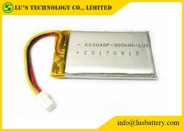 Batería de litio recargable recargable de la batería 900mah del polímero de litio LP603048 3.7v LP603048