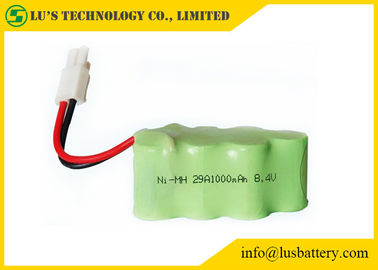 Alambres de la batería recargable 8.4V 1000mah del color 1,2 V/terminales modificados para requisitos particulares del conector