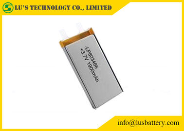 célula recargable recargable de la batería de ión de litio 3.7v de la batería LP803466 del polímero de litio de 3.7v 1900mah