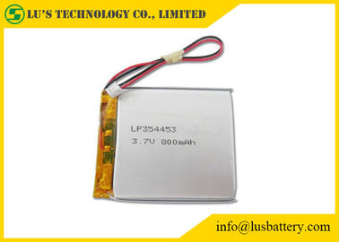 Batería del po del li de la batería recargable 800mah 3.7v del polímero de litio de la batería PL354453 de LP354453 3,7 V 800mah