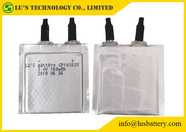 batería fina flexible CP142828 de la batería del manganeso del litio de 3v 150mah para el aparato médico