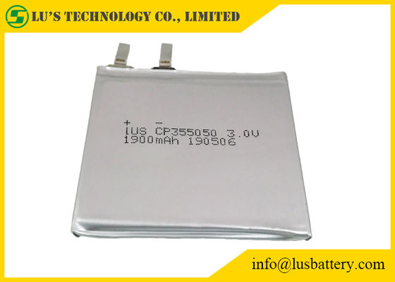 Baterías finas Limno2 de Cp355050 3v 1900mah para las soluciones de IOT