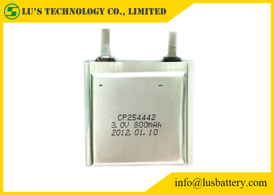 Batería de litio flexible del RFID Limno2 CP254442 3.0V 800mAh para los termómetros