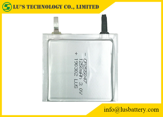 manganeso ultra fino del litio de la batería CP255047 RFID del tablero del PWB de 3v 1250mah