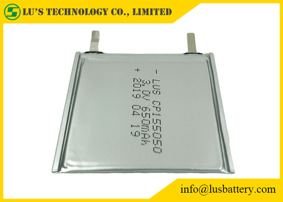 Juega la capa flexible de la batería de litio Limno2 650mah Cp155050 3.0V HRL
