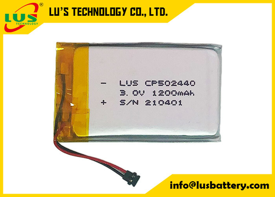 batería CP502440 del litio Mno2 de 3.0V 1200mAh para los productos de RTLS