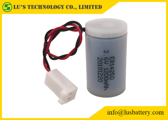 Batería de litio de 1/2AA 1200mah ER14250 con el estuche de plástico y el conector modificados para requisitos particulares