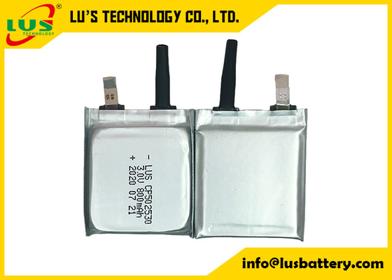 Limno2 litio plano ultra fino Ion Battery Non Rechargeable Type de la batería CP502530 3V 800mAh