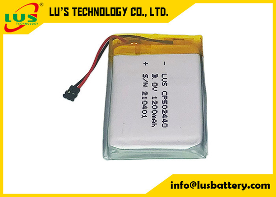 Célula suave ultrafina de la bolsa del litio de la batería 1200mah del litio primario de CP502440 3.0V
