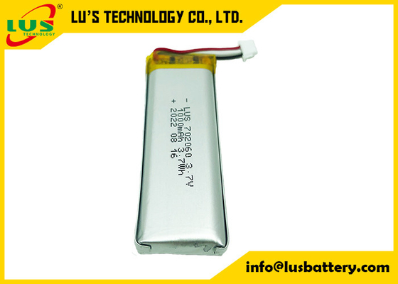 Batería 3.7V 1000mAh del polímero de litio LP702060 para la pantalla técnica 1AH de los datos