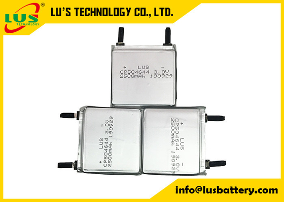 Batería ultrafina de 3V 2500mAh de la célula de litio primaria CP504644 para los productos de IOT