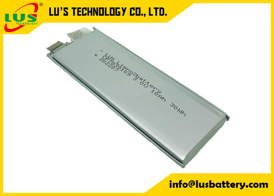 Batería de litio plana ultra fina de la célula 10ah CP8040112 de CP7839109 3.0V para la supervisión de la logística