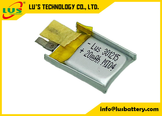 Batería ultra fina recargable 8mah - célula de Lipo del polímero de litio de 110mah 3.7v