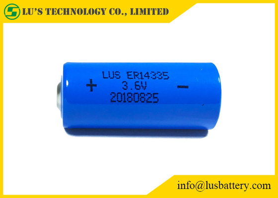 Célula del cloruro de tionil del litio de la batería 1.65Ah del litio 3,6 V de 2/3AA ER14335 para las alarmas de humo