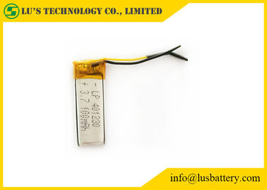Terminales modificados para requisitos particulares batería recargable del polímero de litio de LP401230 100mah