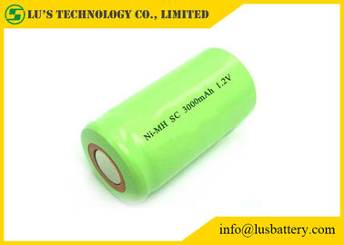 Litio de la batería recargable 3000mah del níquel e hidruro metálico 1,2 V del SC cilíndrico