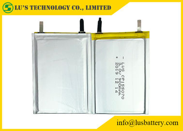 baterías finas finas no recargables CP155070 del paquete 3v de la célula de la batería Cp155070 de 3.0V 900mAh Li-MnO2
