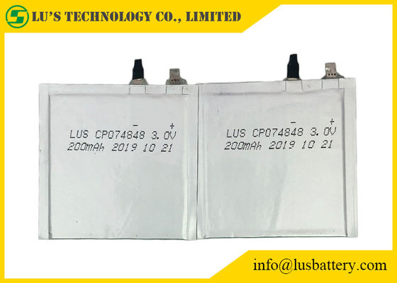 Baterías del litio Limno2 de CP074848 200mah 3.0V para la tarjeta de la identificación
