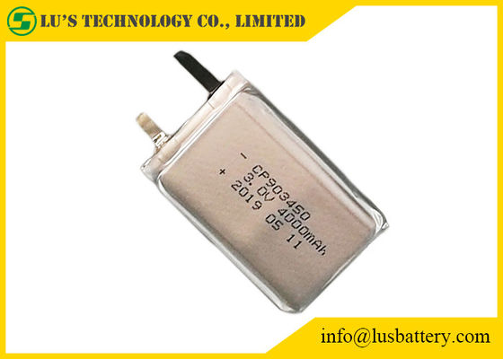 Célula fina no recargable del litio de la batería de litio de Limno2 CP903450 4000mah 3.0v