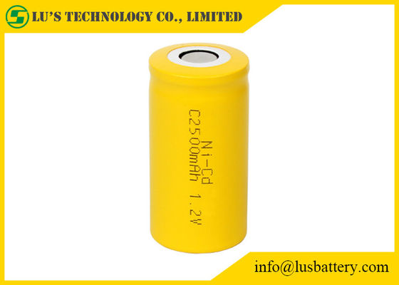 Color blanco amarillo Limno2 de la batería recargable de los juguetes NICD C2500mah 1.2v de E