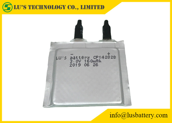 LiMnO2 la batería flexible no recargable 160mah CP142828 suavemente embaló