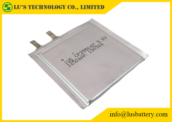 La batería de litio no recargable CP255047 3V 1250mah RFID primario flexible enrarece