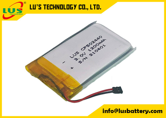 Baterías ultrafinas de la célula 1200mah Li MnO2 de la bolsa del litio de CP502440 3.0V