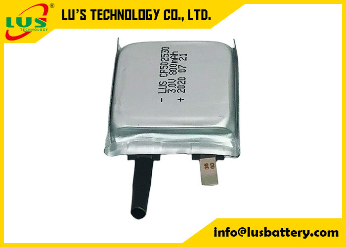 Limno2 litio plano ultra fino Ion Battery Non Rechargeable Type de la batería CP502530 3V 800mAh