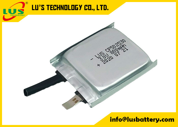 Limno2 litio plano ultra fino Ion Battery Non Rechargeable Type de la batería CP502530 3V 800mAh