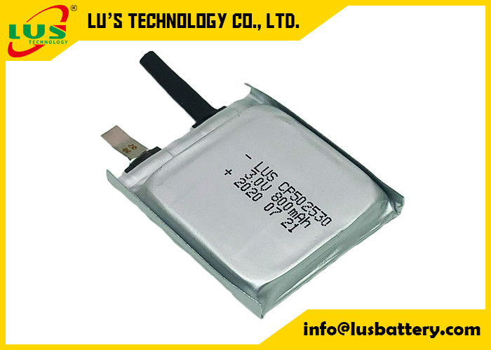 Limno2 litio plano ultra fino Ion Battery Non Rechargeable Type de la batería CP502530 3V 800mAh
