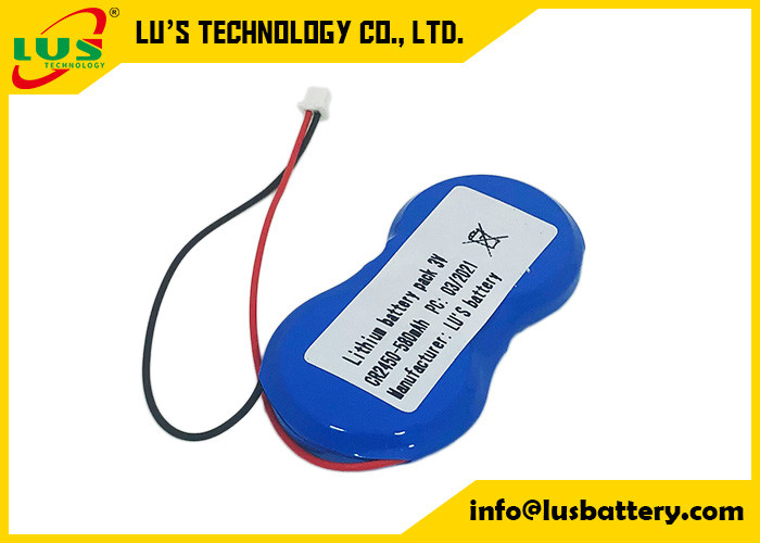 Batería 3v de la célula de la moneda del conector CR2450 de SHR-2P para las etiquetas de estante electrónicas de SES Imagotag