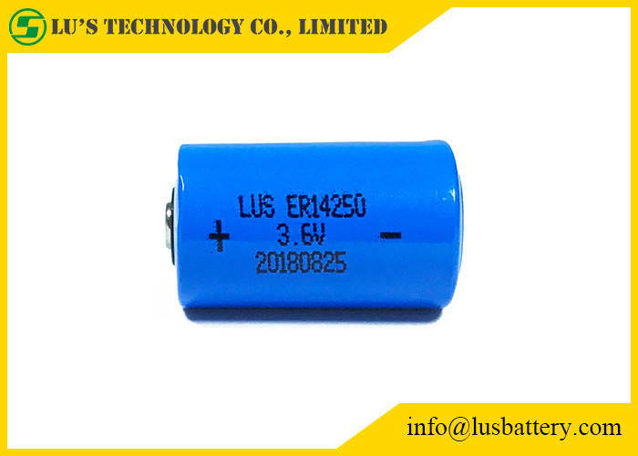 Batería no recargable del tamaño 1200mAh Lisocl2 de la batería de litio ER14250 3,6 V el 1/2 AA