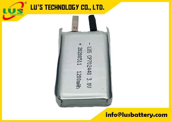 Célula ultra fina 3.0V 1500mAh de la batería de CP702440 LiMnO2 para el dispositivo que escucha portátil