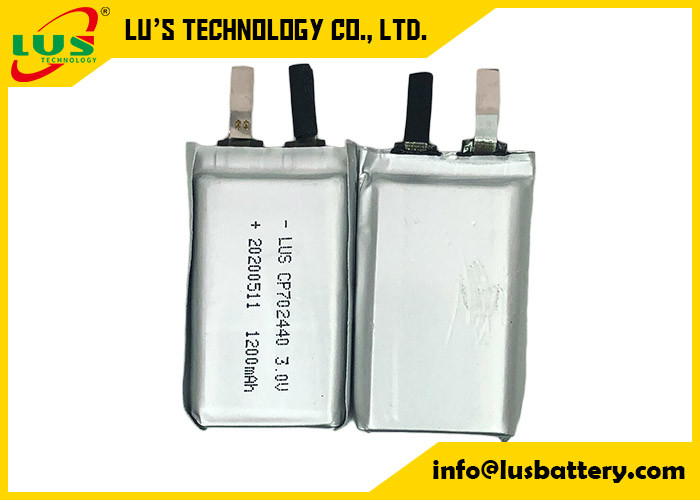 Célula ultra fina 3.0V 1500mAh de la batería de CP702440 LiMnO2 para el dispositivo que escucha portátil