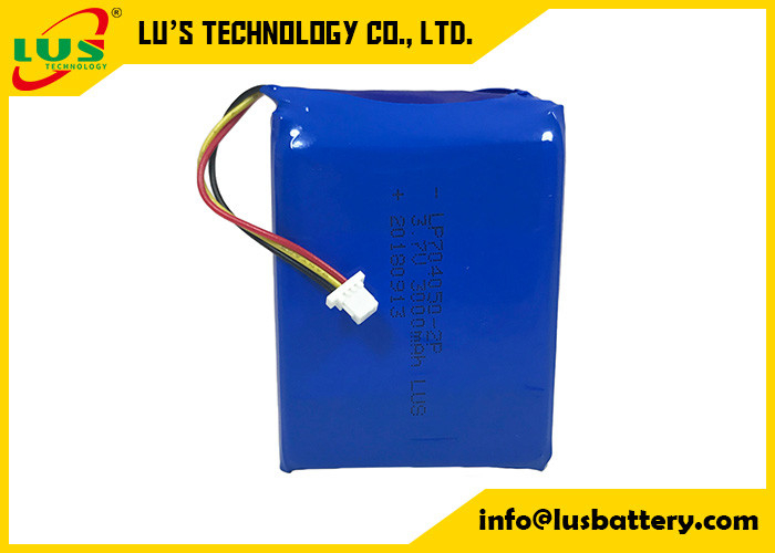 Batería de polímero de litio 3000mah PL704050-2P de 1600mAh 3.7V Lipo para las luces del gabinete