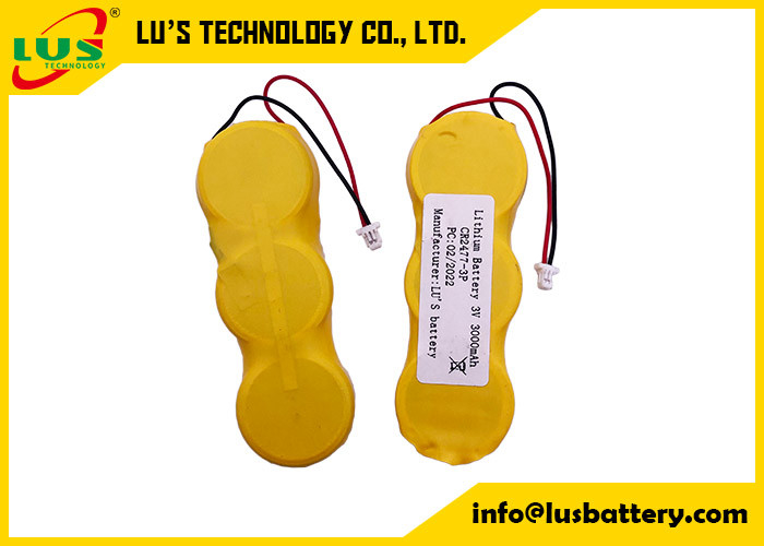 Batería de voltio 1000mAh del litio 3 de la batería 2477 de la célula del litio de CR2477 3V para el ESL