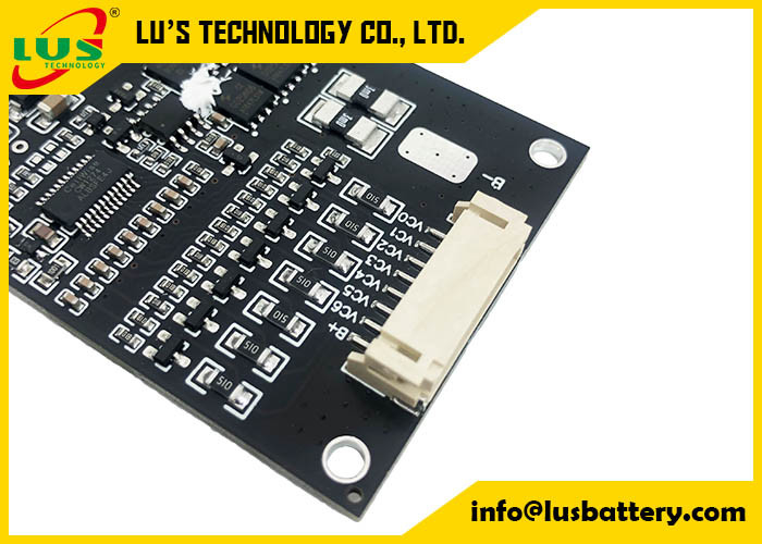 18650 batería BMS 7s 20A con el software modificado para requisitos particulares conector 7S 15A 24V 29.4V PCBA