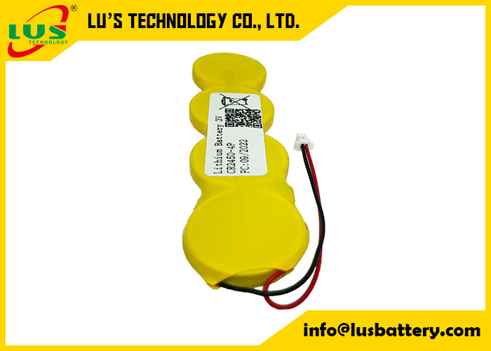 Batería de la célula IMOS 1P2-A1 de la moneda de la batería 2400mah CR2450 4P del botón del litio del OEM 3V