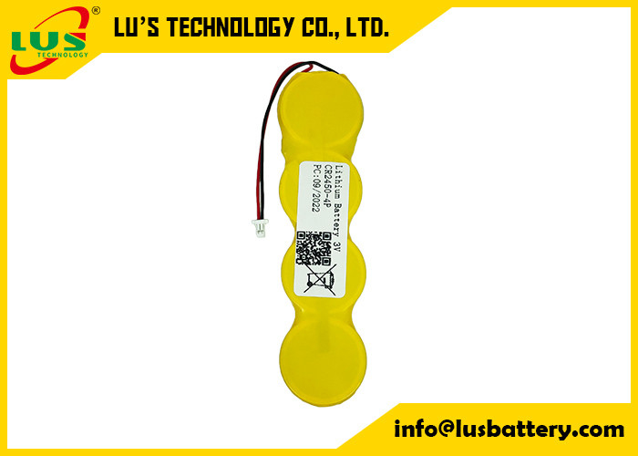 Batería de la célula IMOS 1P2-A1 de la moneda de la batería 2400mah CR2450 4P del botón del litio del OEM 3V
