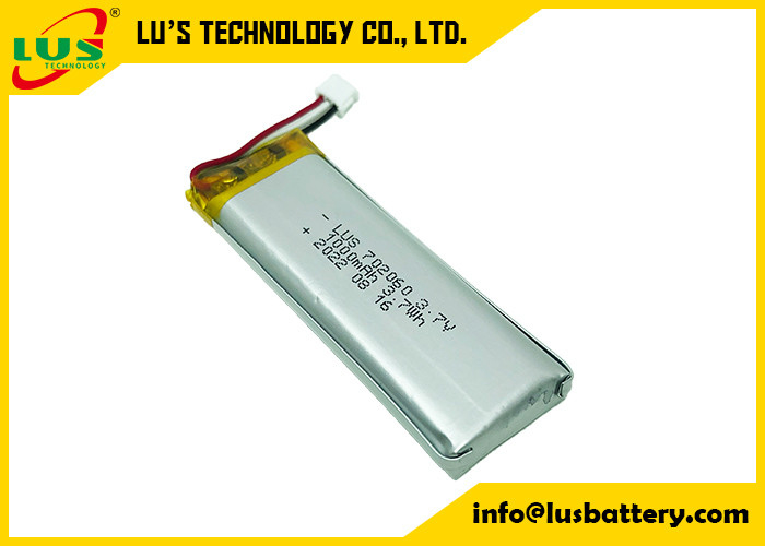 Litio de alta temperatura Ion Battery For Car Tracker de Li Poly Battery 3.7V LP702060 1000mah