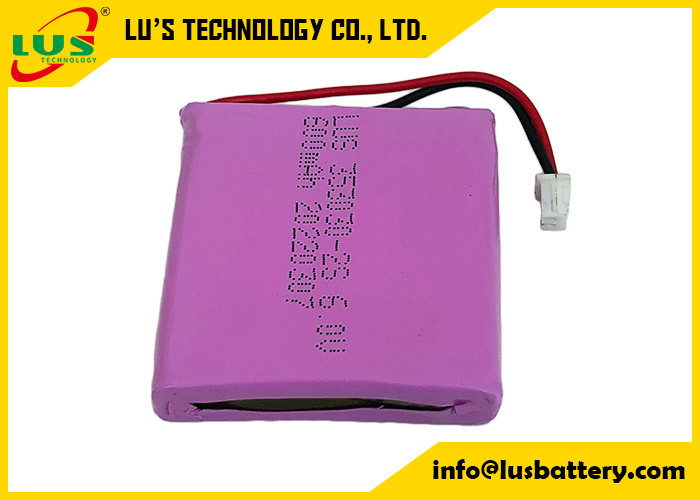 Paquete de batería 6V LiMnO2 2S 3V CP353030 600mah Batería ultrafina de dióxido de manganeso y litio