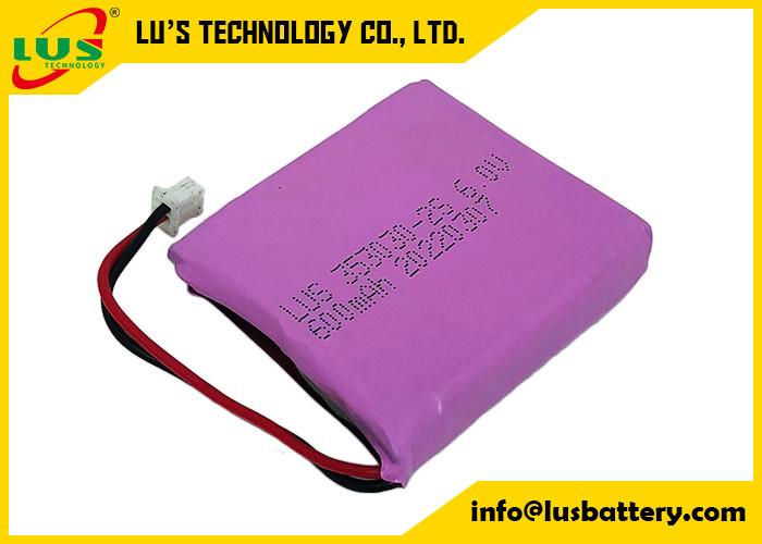 Paquete de batería 6V LiMnO2 2S 3V CP353030 600mah Batería ultrafina de dióxido de manganeso y litio