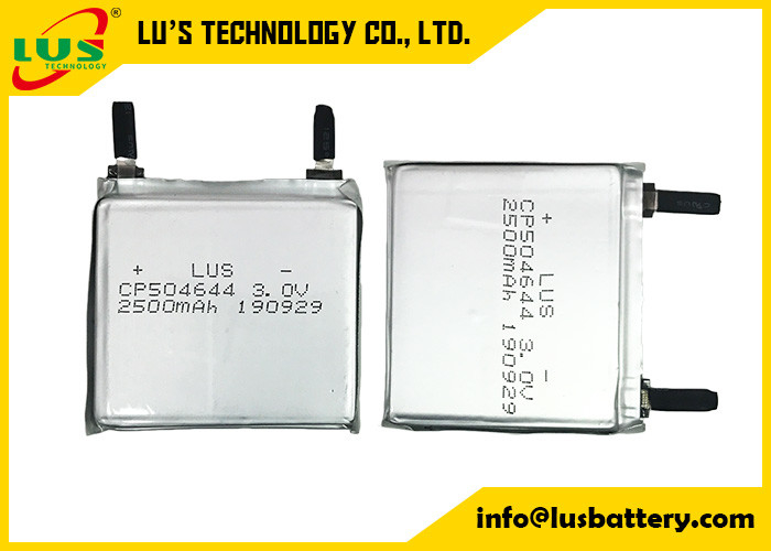 Batería ultrafina de 3V 2500mAh de la célula de litio primaria CP504644 para los productos de IOT