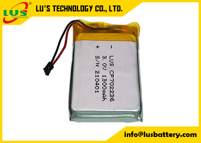 Batería de manganeso de litio CP702236 1300mah 3.0V ultra delgada para etiqueta inteligente rastreable