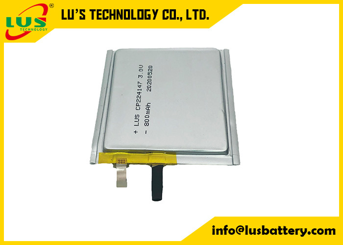 las baterías de 800mah 3.0V Li MnO2 ultra enrarecen la película CP224147 CP224248 CP244550 CP254550 CP244649