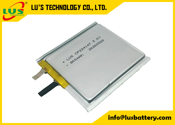 las baterías de 800mah 3.0V Li MnO2 ultra enrarecen la película CP224147 CP224248 CP244550 CP254550 CP244649
